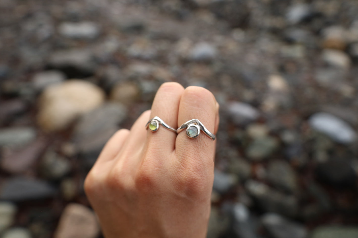 Anillo cumbre peridoto