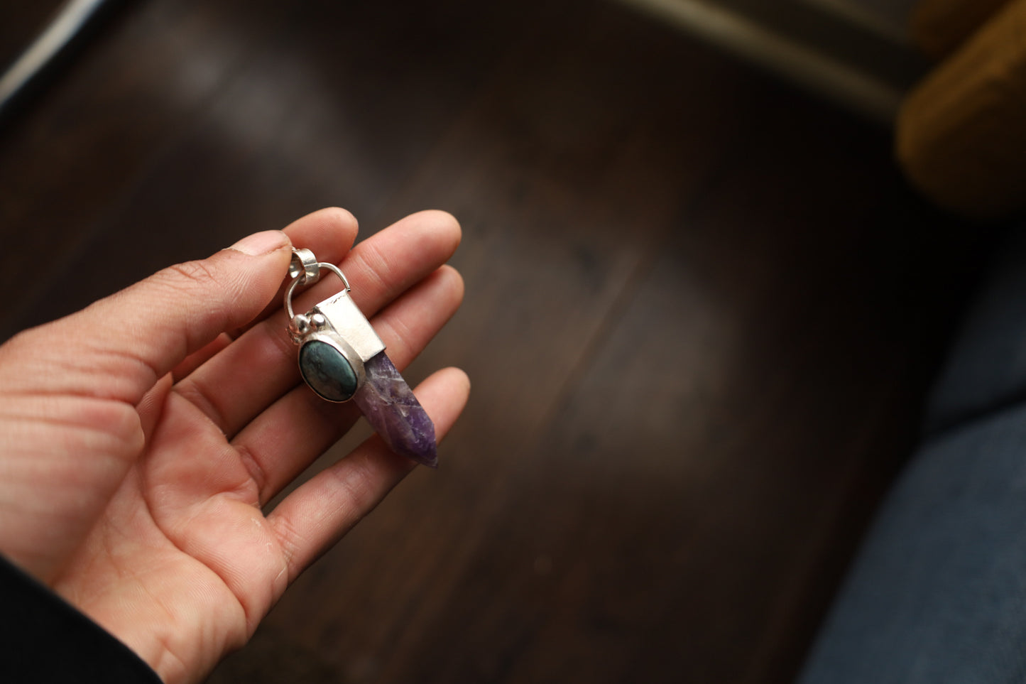 Amuleto amatista turquesa