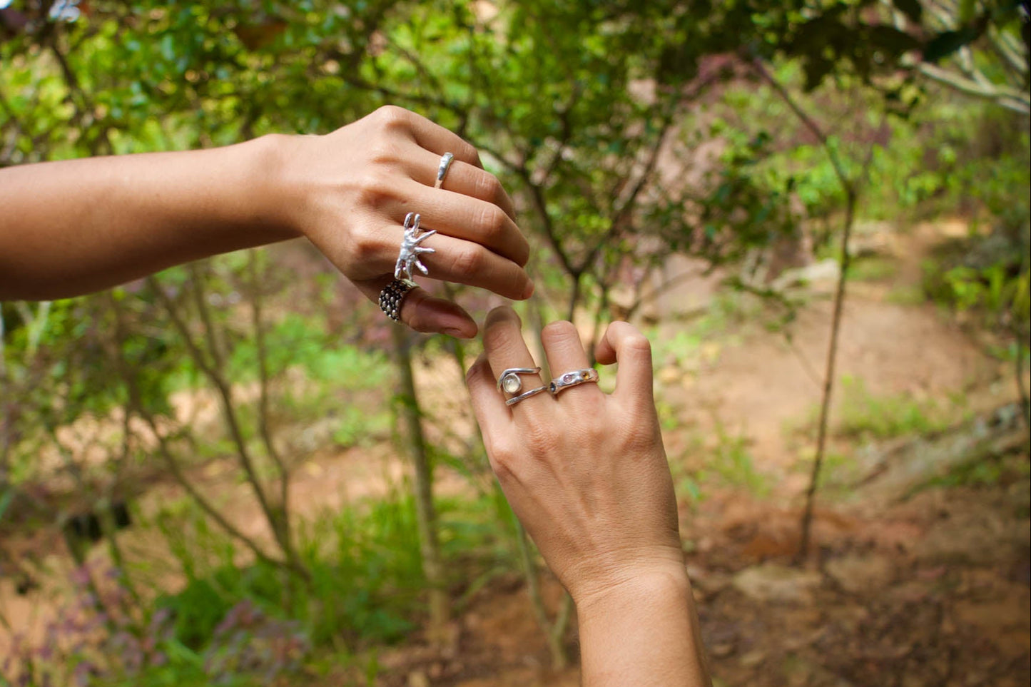 Anillo melted 3 piedras