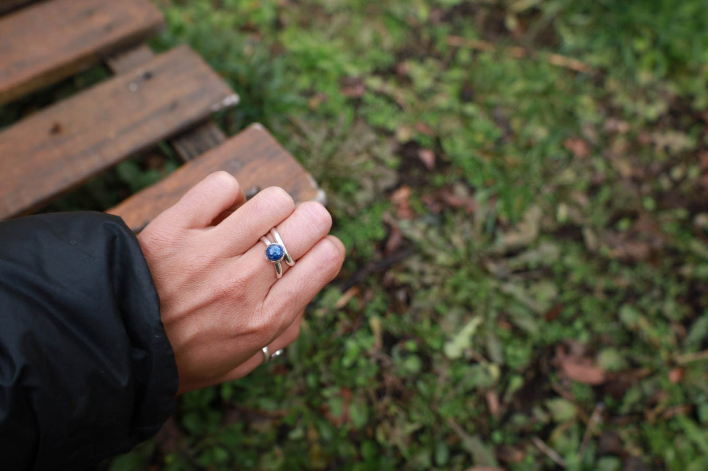Anillo Irregular Lapizlazuli