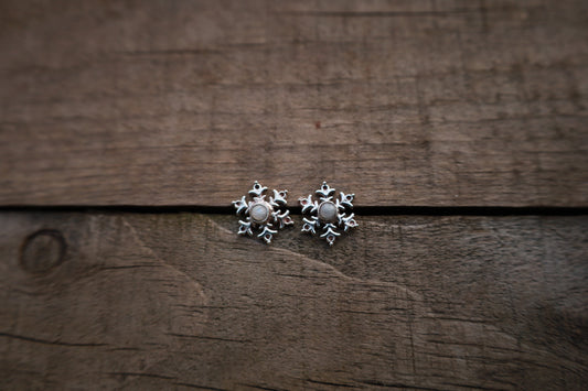 Aros copito piedra luna