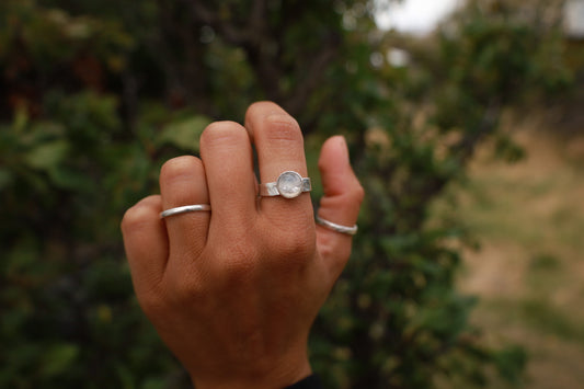 Anillo cuarzo cristal