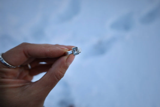 Anillo destello topacio