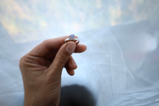 Anillo piedra luna