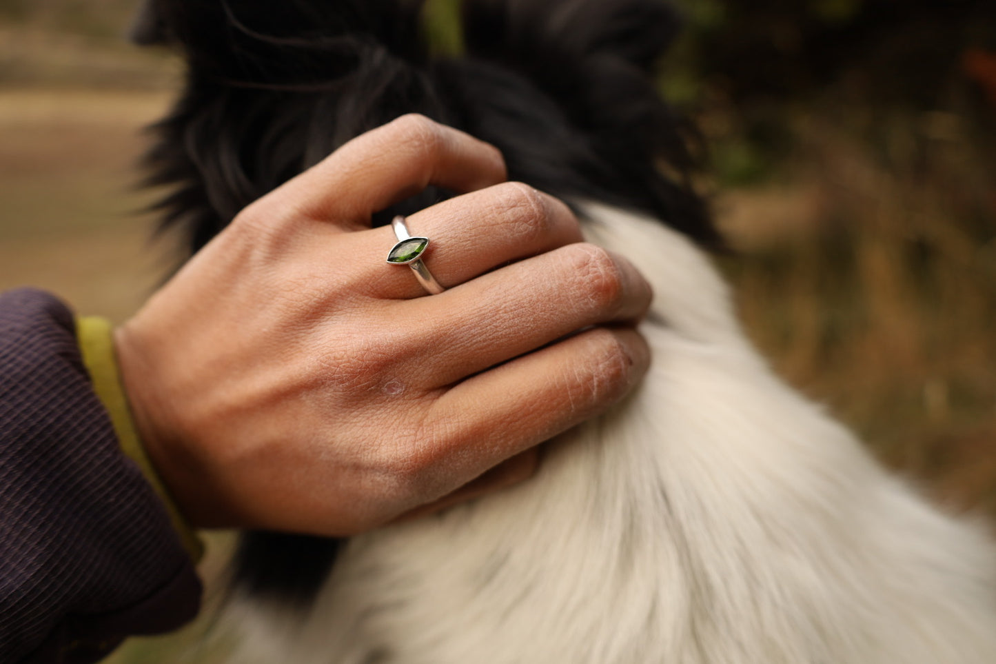 Anillo peridoto