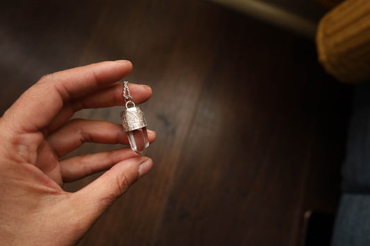 Amuleto cuarzo cristal