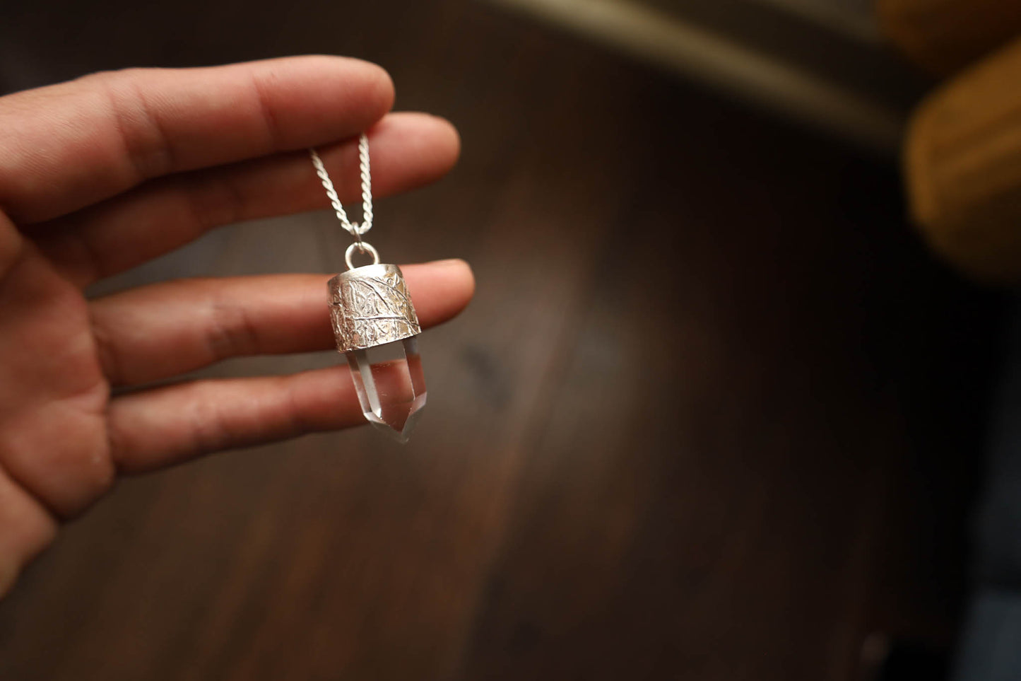 Amuleto cuarzo cristal