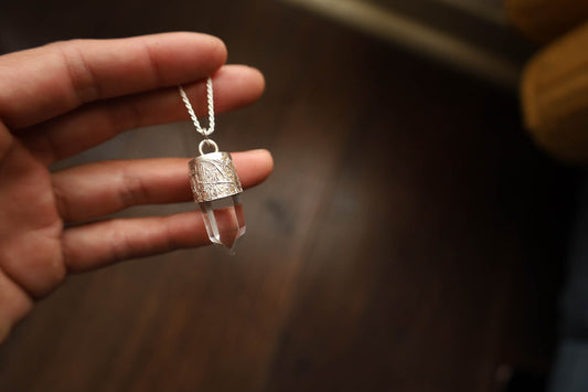 Amuleto cuarzo cristal