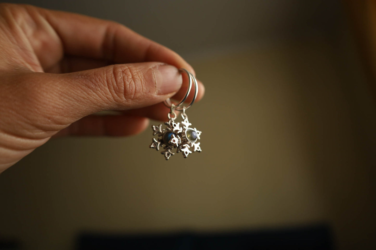 Argollas copo de nieve