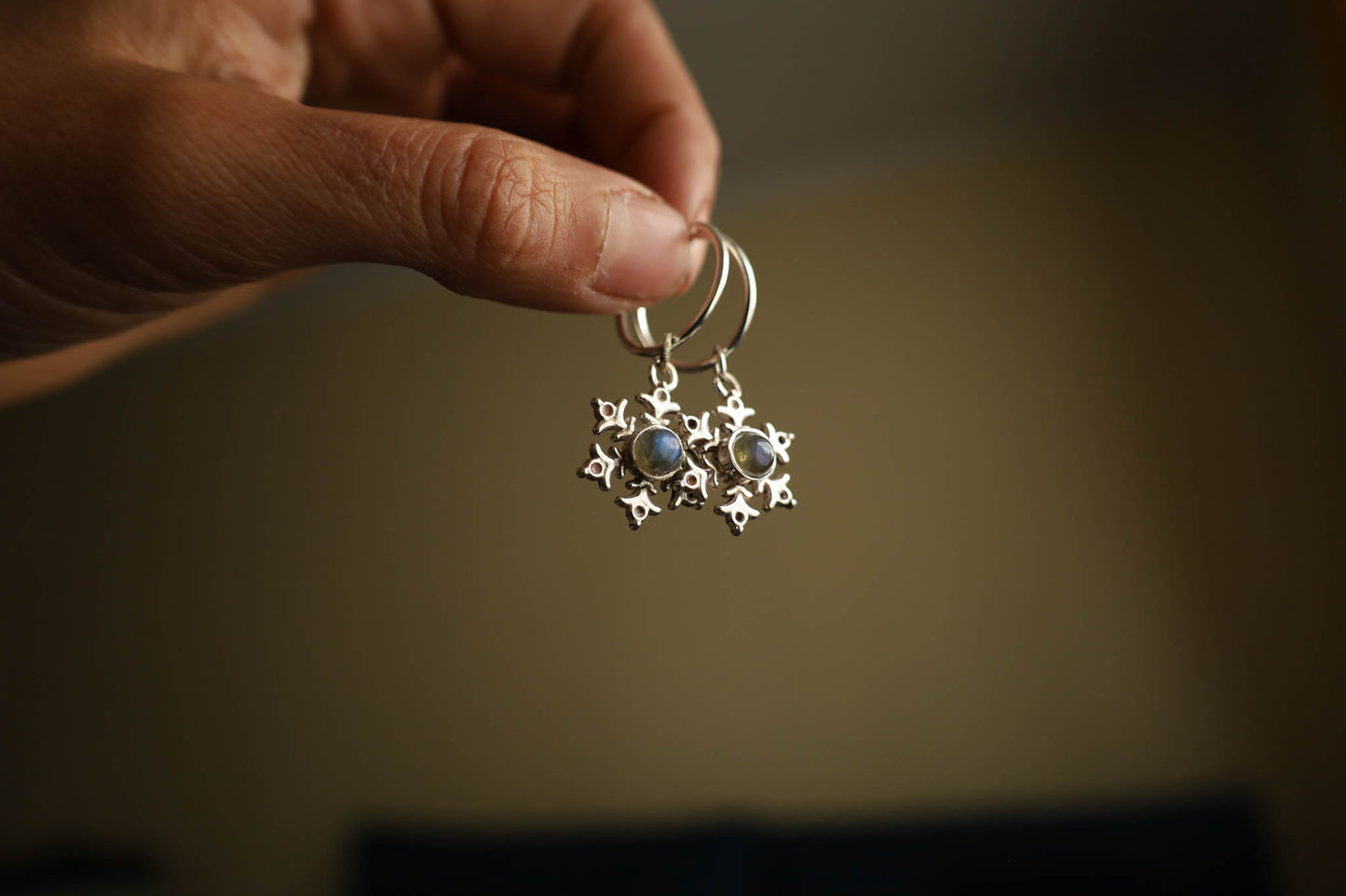 Argollas copo de nieve