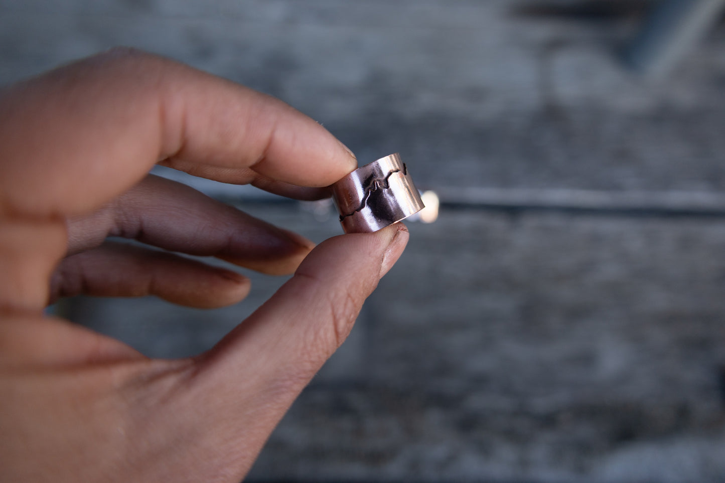 Anillo montañoso cobre