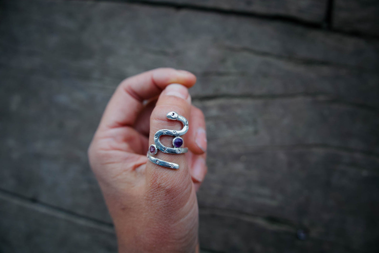 Anillo Kundalini 2 piedras