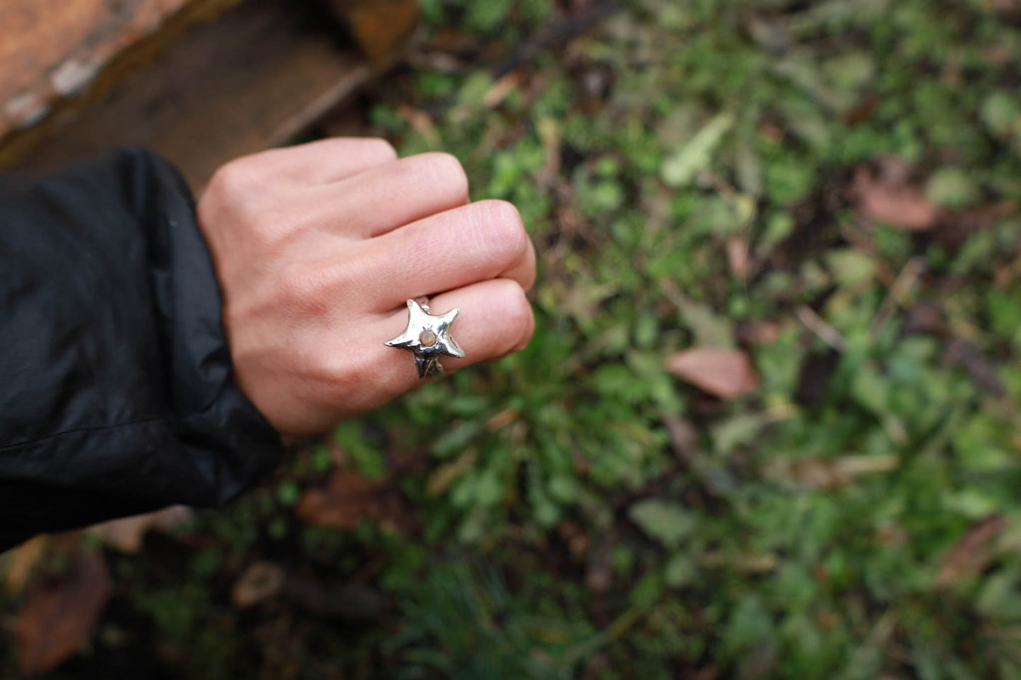 Anillo Estrella Citrino