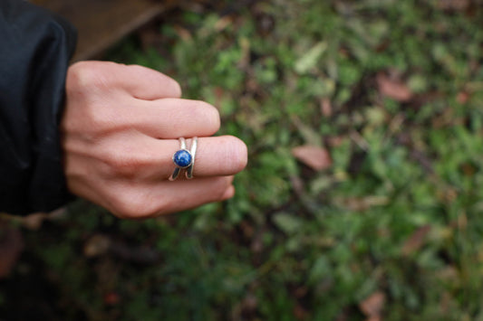 Anillo Irregular Lapizlazuli